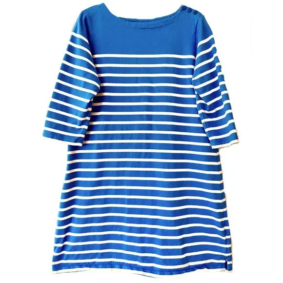 LL Bean Nautical Striped Shift Dress LL Bean Nautical Striped Shift Dress